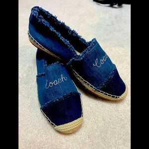 Coach Denim Espadrilles size 9.5